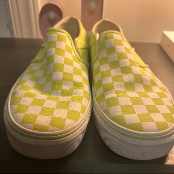 Neon Checkered Vans - Picture 3 of 6